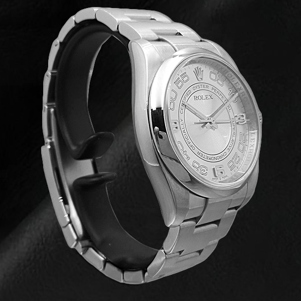 Rolex Oyster Perpetual 36mm 116000 Silver Arabic SS Men's Watch