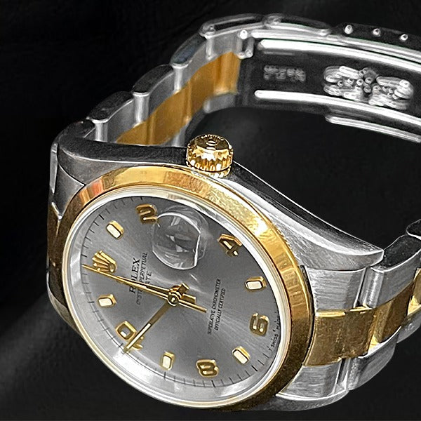 Arabic 34mm Two Tone Watch