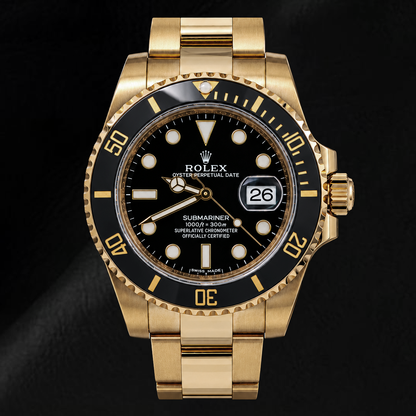 Rolex Submariner Date 40mm116618LN Black Dial Black Ceramic Bezel Watch