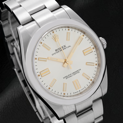 Rolex 124300 41mm Silver Dial Stainless Steel Oyster Bracelet Watch