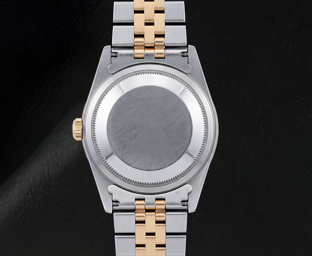 Rolex 16013 Datejust 36mm Blue Eastern Arabic Diamond Dial Two Tone Watch