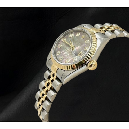 Rolex 2002 Year Ladies Datejust 26mm Two Tone 18K Watch