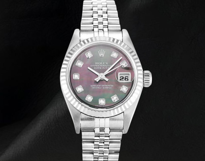 Rolex 26mm 2002 Year  Datejust Mother of Pearl Diamond Dial Watch