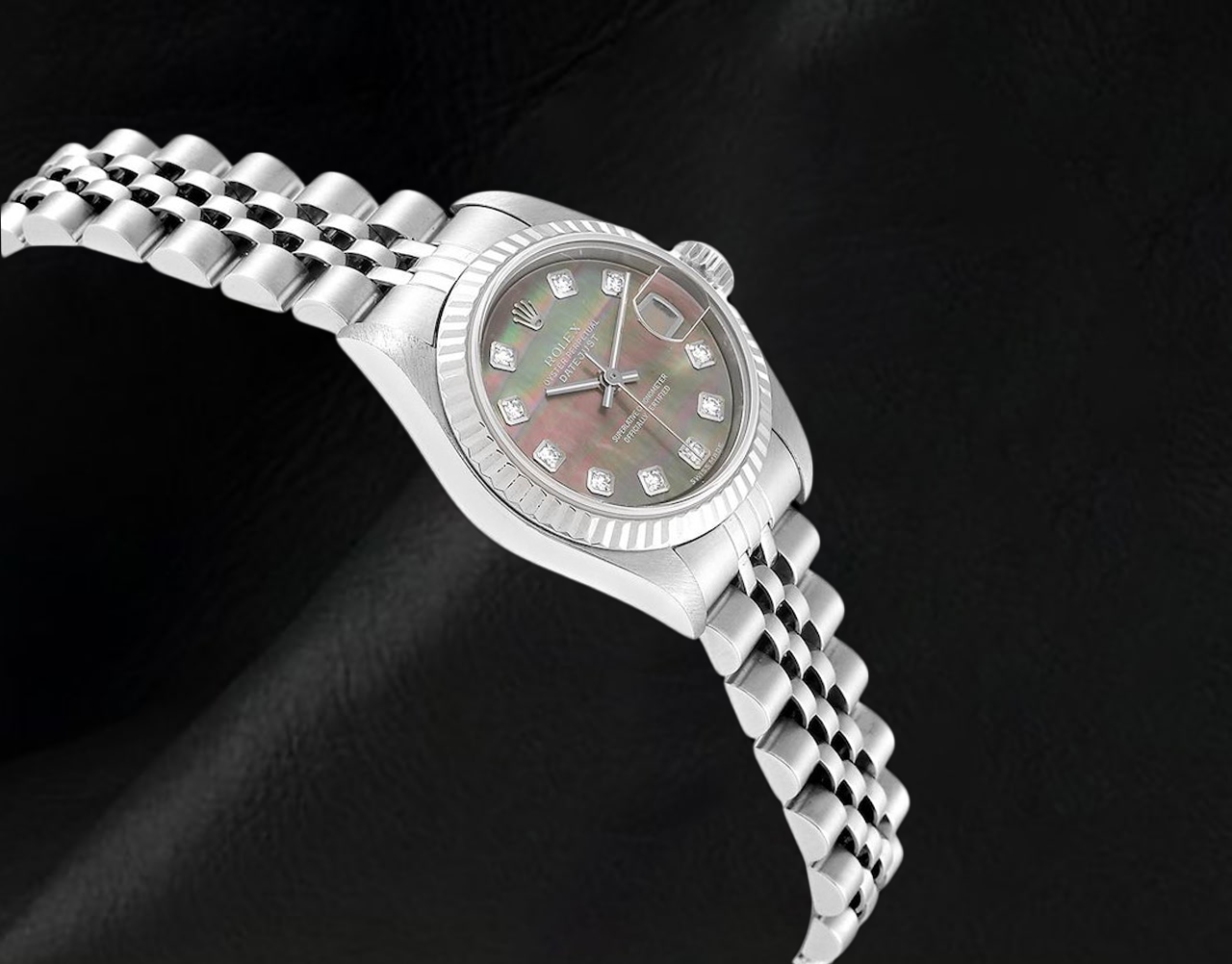 Rolex 26mm 2002 Year  Datejust Mother of Pearl Diamond Dial Watch