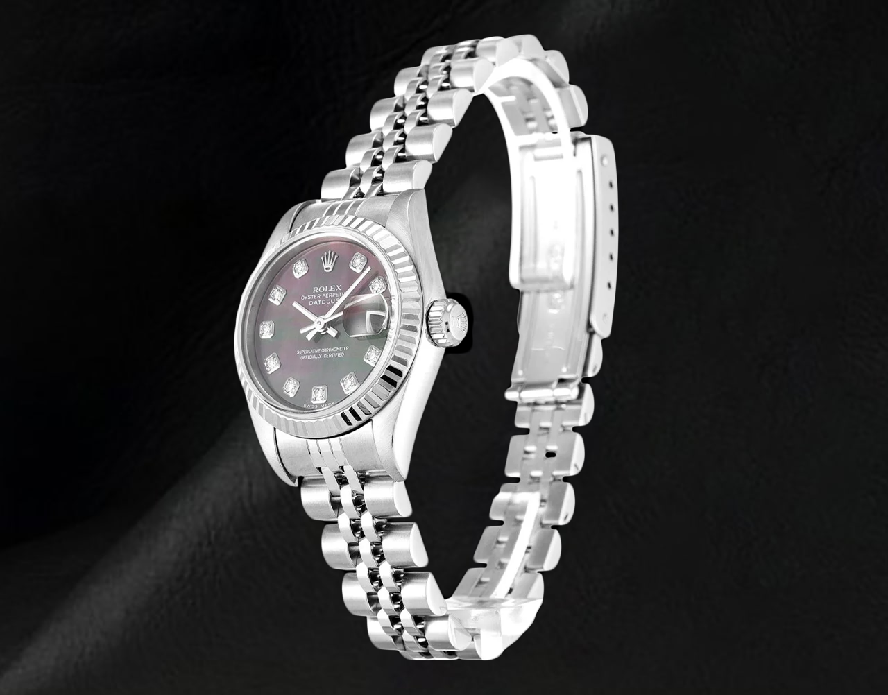 Rolex 26mm 2002 Year  Datejust Mother of Pearl Diamond Dial Watch