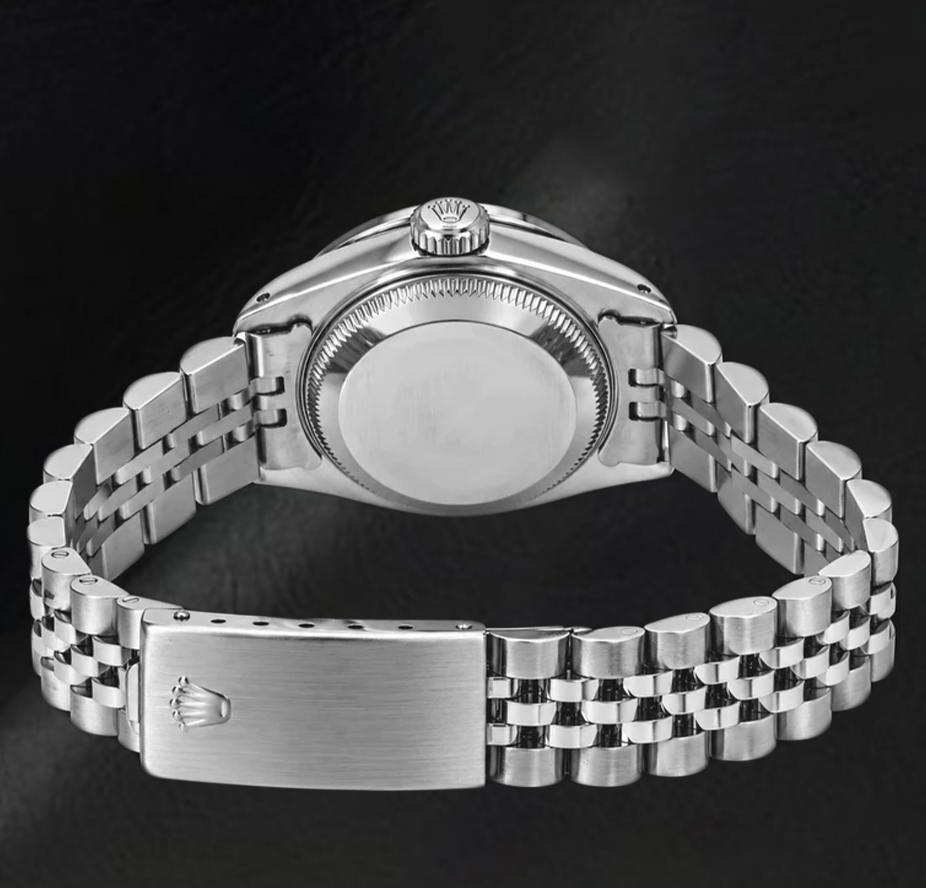Rolex 26mm Datejust 6916 White Mother of Pearl Diamond Dial Stainless Steel Watch