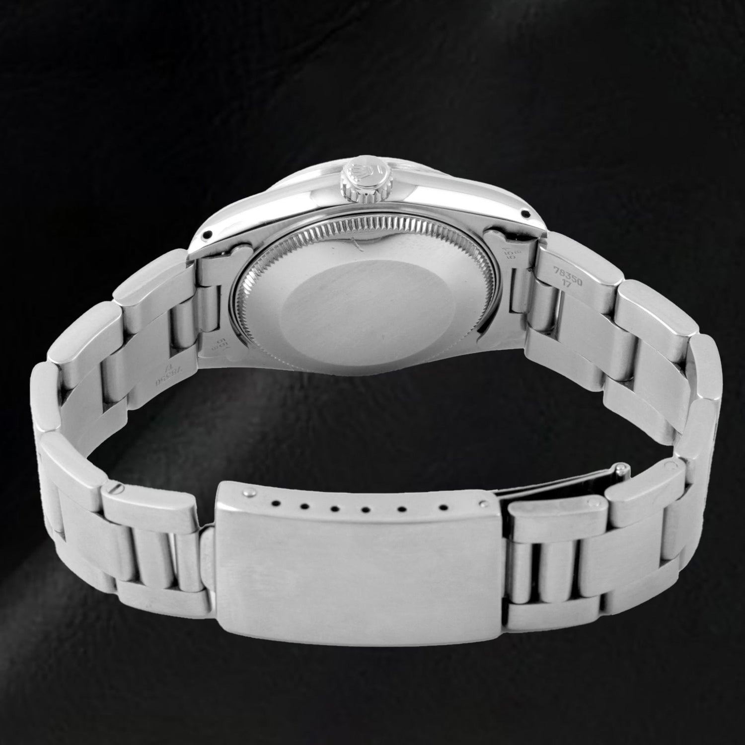 Rolex 31 mm Pink Mother of Pearl Diamond Dial Oyster Stainless Steel Watch