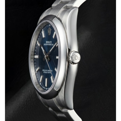 Rolex 31mm Date-just Lady's Blue Luminous Dial Watch