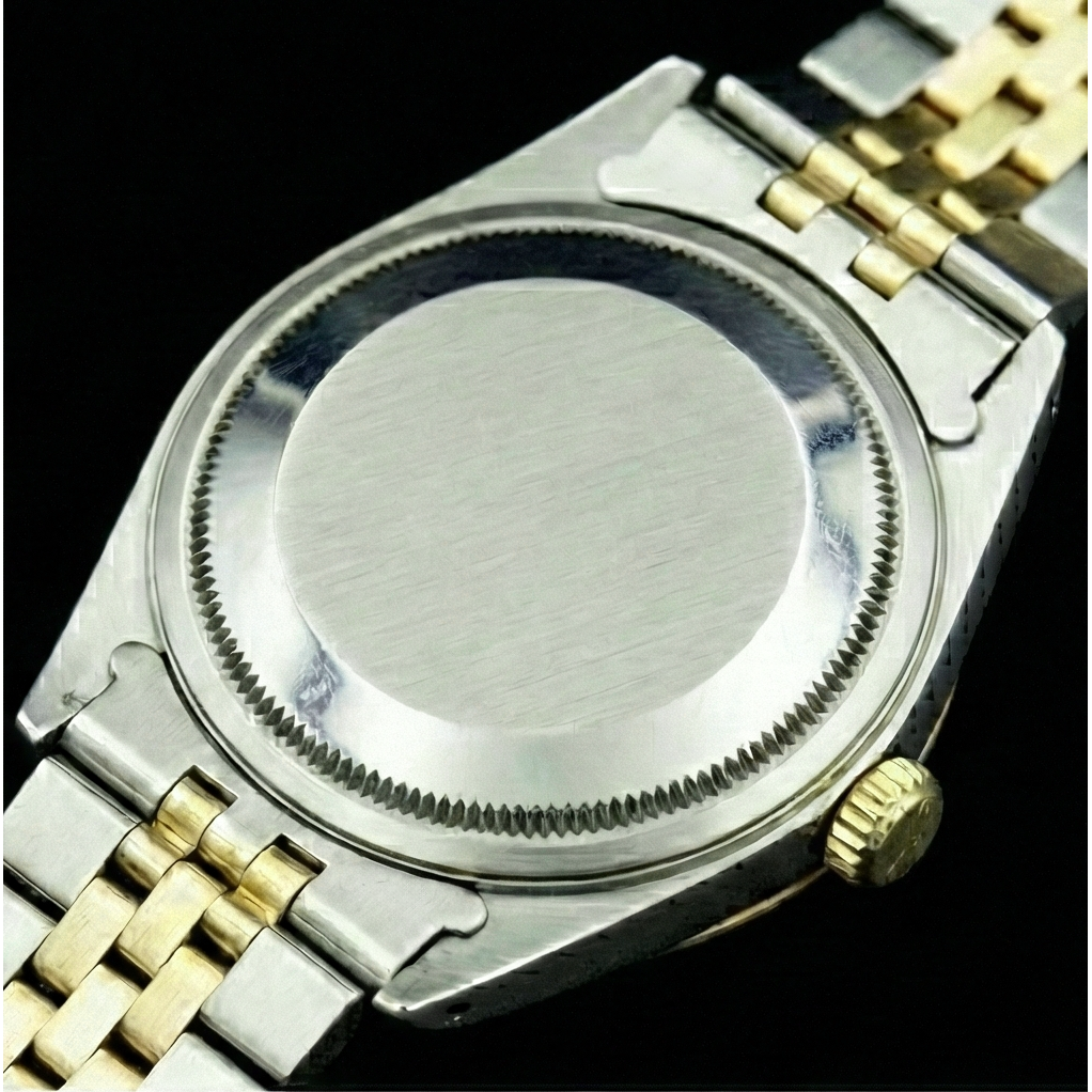 Rolex 36 mm White Mother Of Pearl Roman Dial Jubilee Bracelet Two Tone Watch