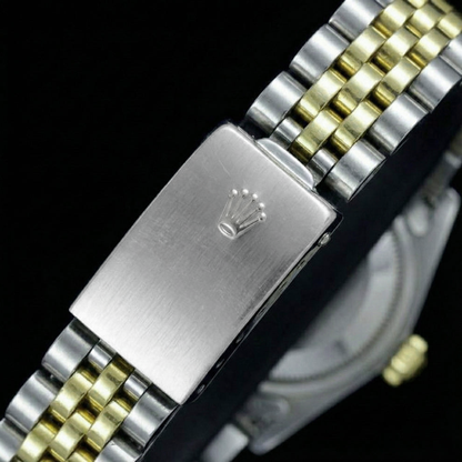 Rolex 36 mm White Mother Of Pearl Roman Dial Jubilee Bracelet Two Tone Watch