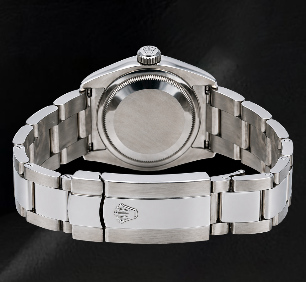 Rolex 36mm Datejust 116234 Silver Arabic Diamond Dial Stainless Steel Oyster Bracelet Watch
