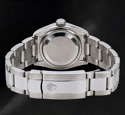 Rolex 36mm Datejust 116234 Silver Arabic Diamond Dial Stainless Steel Oyster Bracelet Watch
