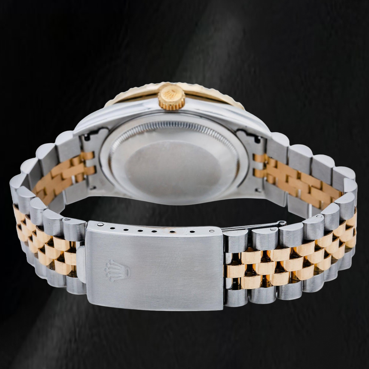 Rolex 36mm Datejust 16233 Blue Diamond Dial Two Tone Watch