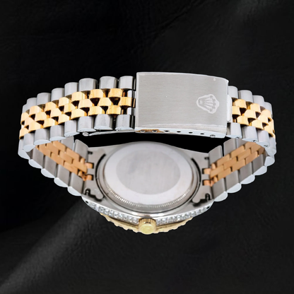 Rolex 36mm Datejust Roman Diamond Dial 1601 Two Tone Watch
