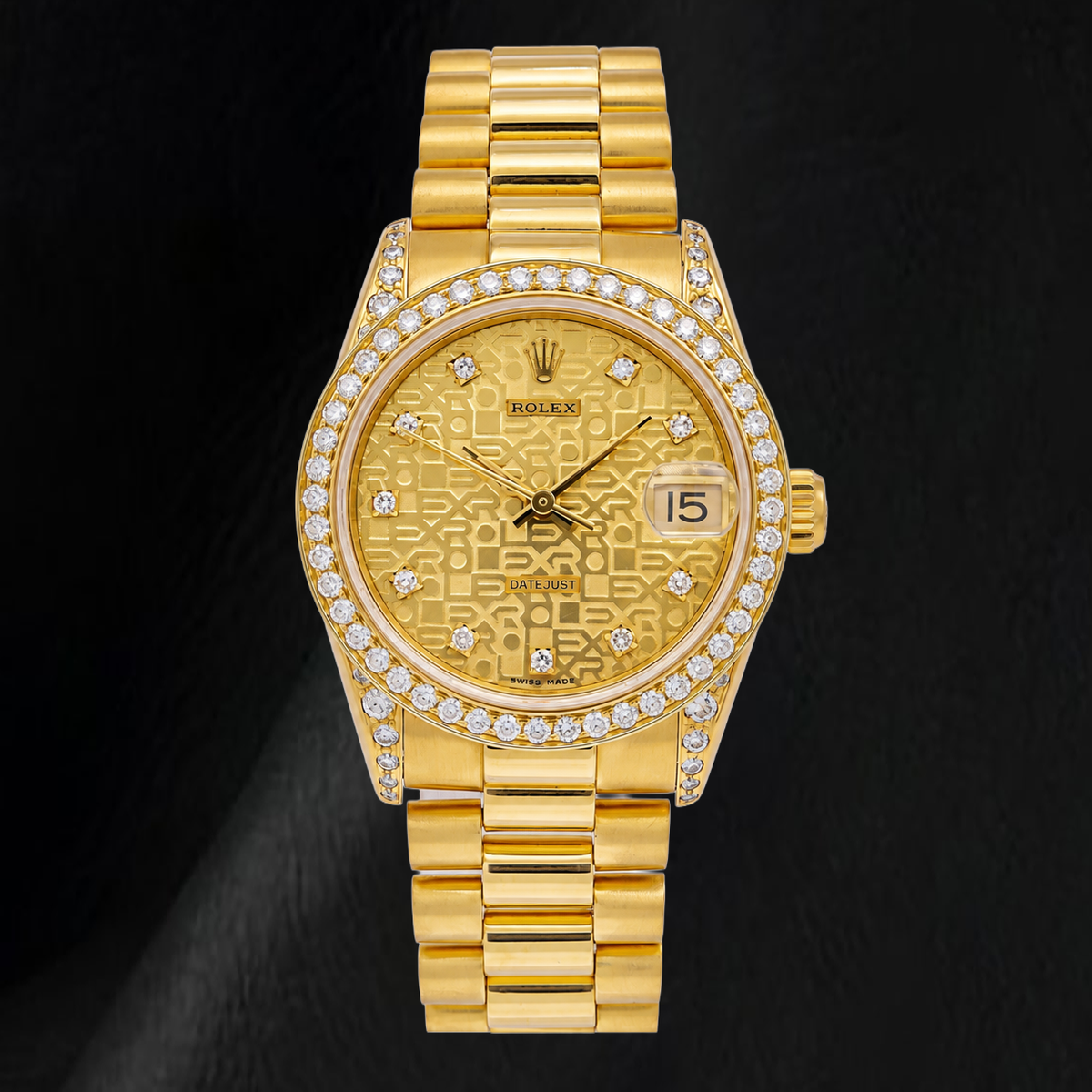 Rolex 68278 Presidential 31mm Champagne Jubilee Diamond Dial Yellow Gold Watch