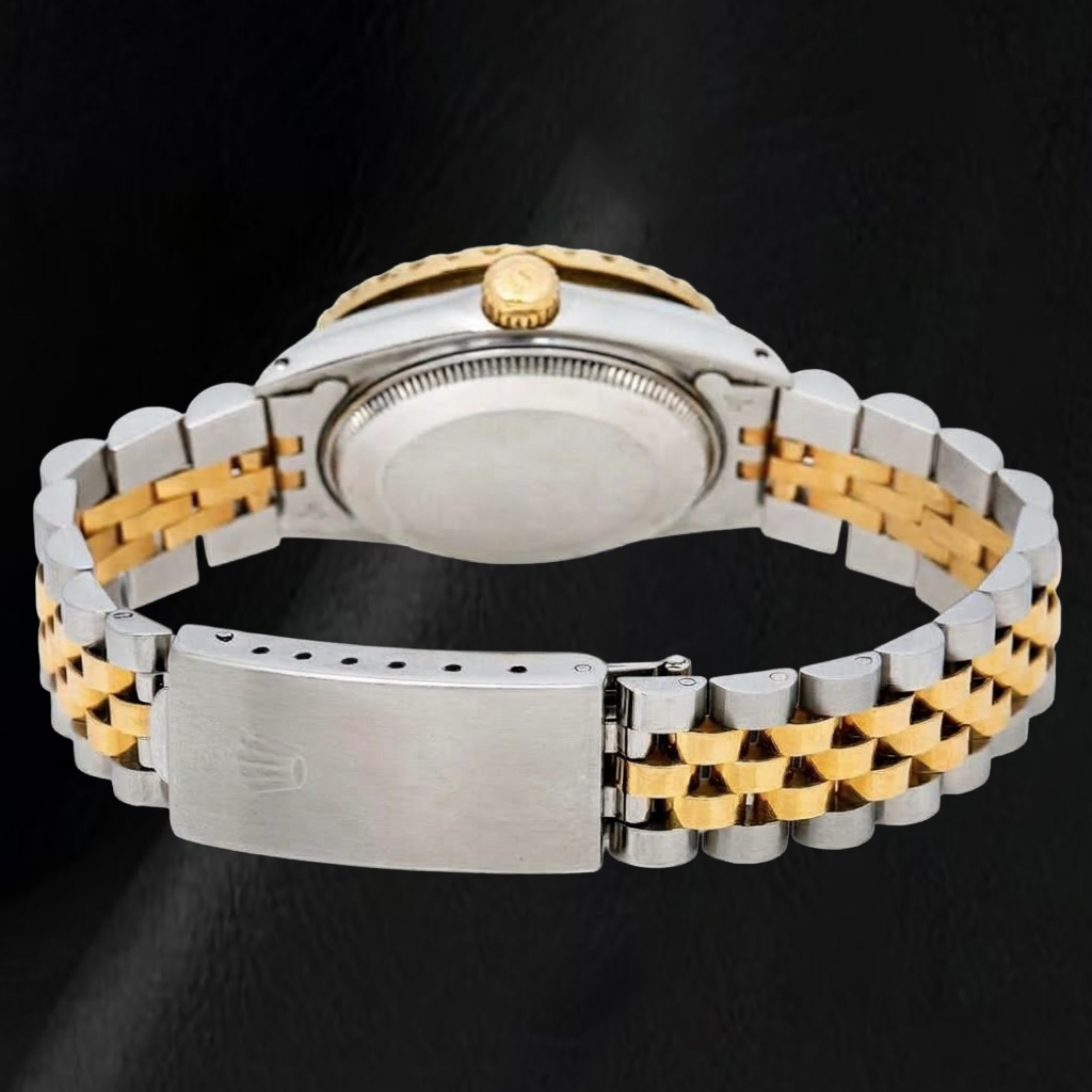 Rolex 6827 Datejust 31mm Champagne Diamond Dial Two Tone Watch