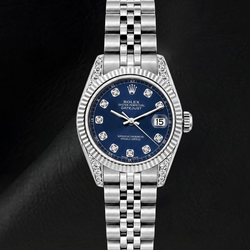 Rolex 6916 Datejust 26mm Blue Diamond Dial Stainless Steel Watch