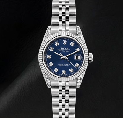 Rolex 6916 Datejust 26mm Blue Diamond Dial Stainless Steel Watch