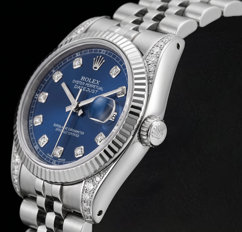 Rolex 6916 Datejust 26mm Blue Diamond Dial Stainless Steel Watch