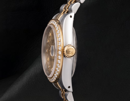 Rolex 6917 Datejust 26mm Champagne Diamond Dial Two Tone Watch