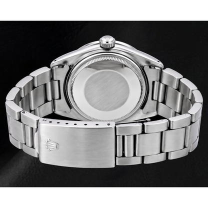 Rolex Air-King 5500 34mm Silver Stick Dial Stainless Steel Wach