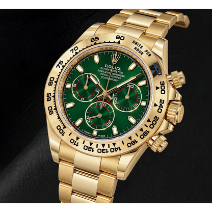 Rolex Cosmograph Daytona 116508 40mm Green Luminous Dial Yellow Gold Watch
