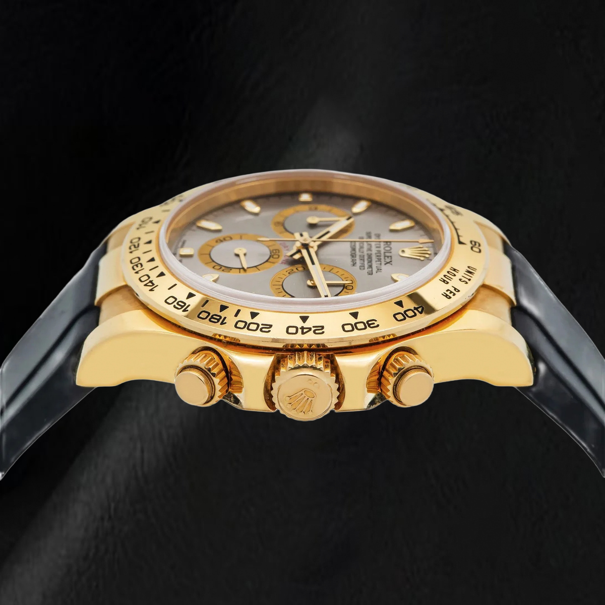Rolex Cosmograph Daytona 116518LN 40mm Gray Dial Black Oysterflex Strap