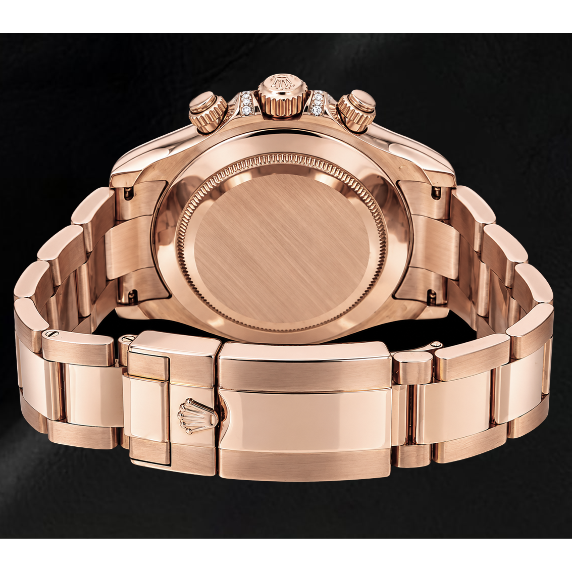 Rolex Cosmograph Daytona 40mm 116505 Diamond Paved Rainbow Hour Dial Rose Gold Watch