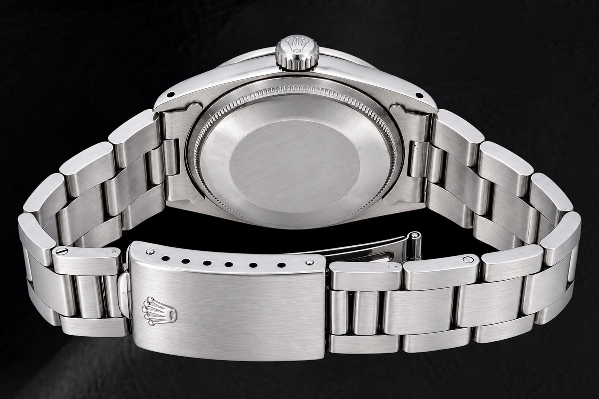 Rolex Date 1500 34mm Turquoise Diamond Dial Stainless Steel Watch