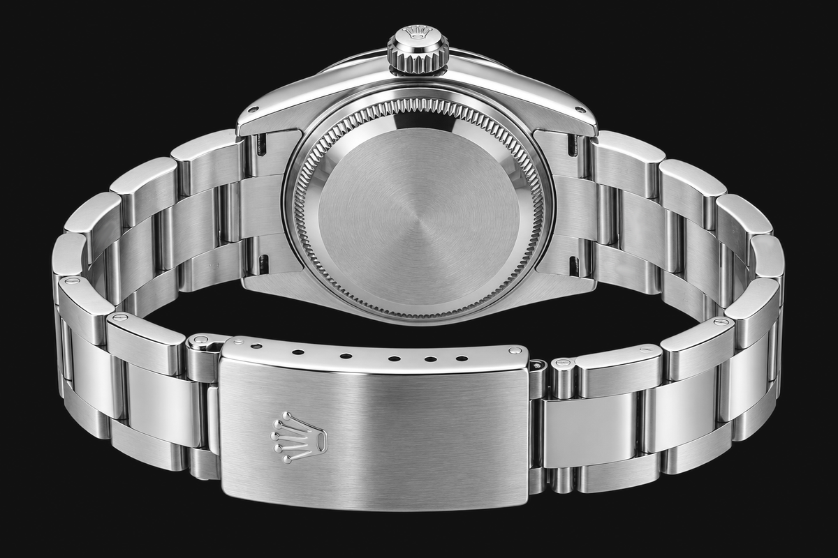 Rolex Date 1500 34mm White Mother of Pearl Diamond Dial Stainless Steel 