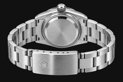 Rolex Date 1500 34mm White Mother of Pearl Diamond Dial Stainless Steel 