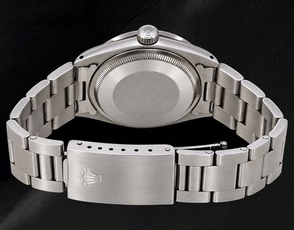 Rolex Date 1501 34mm Silver Stick Dial Stainless Steel Watch