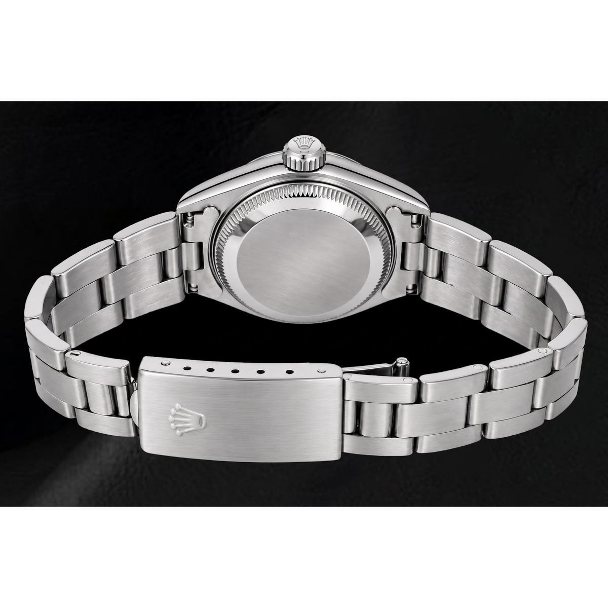 Rolex Date 69160 26mm White Roman Dial Stainless Steel Watch