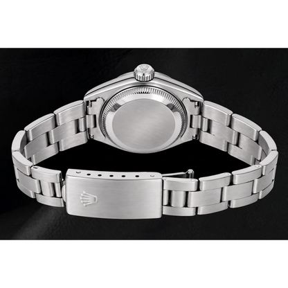 Rolex Date 69160 26mm White Roman Dial Stainless Steel Watch