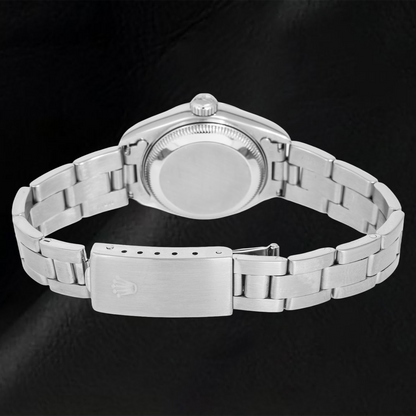 Rolex Date 6916 26mm Blue Stick Dial Stainless Steel Oyster Bracelet Watch