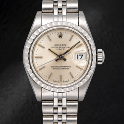 Rolex Date 6924 26mm Silver Dial Stainless Steel Jubilee Bracelet Watch
