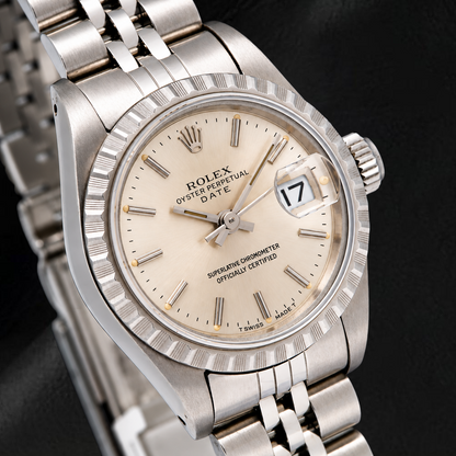 Rolex Date 6924 26mm Silver Dial Stainless Steel Jubilee Bracelet Watch