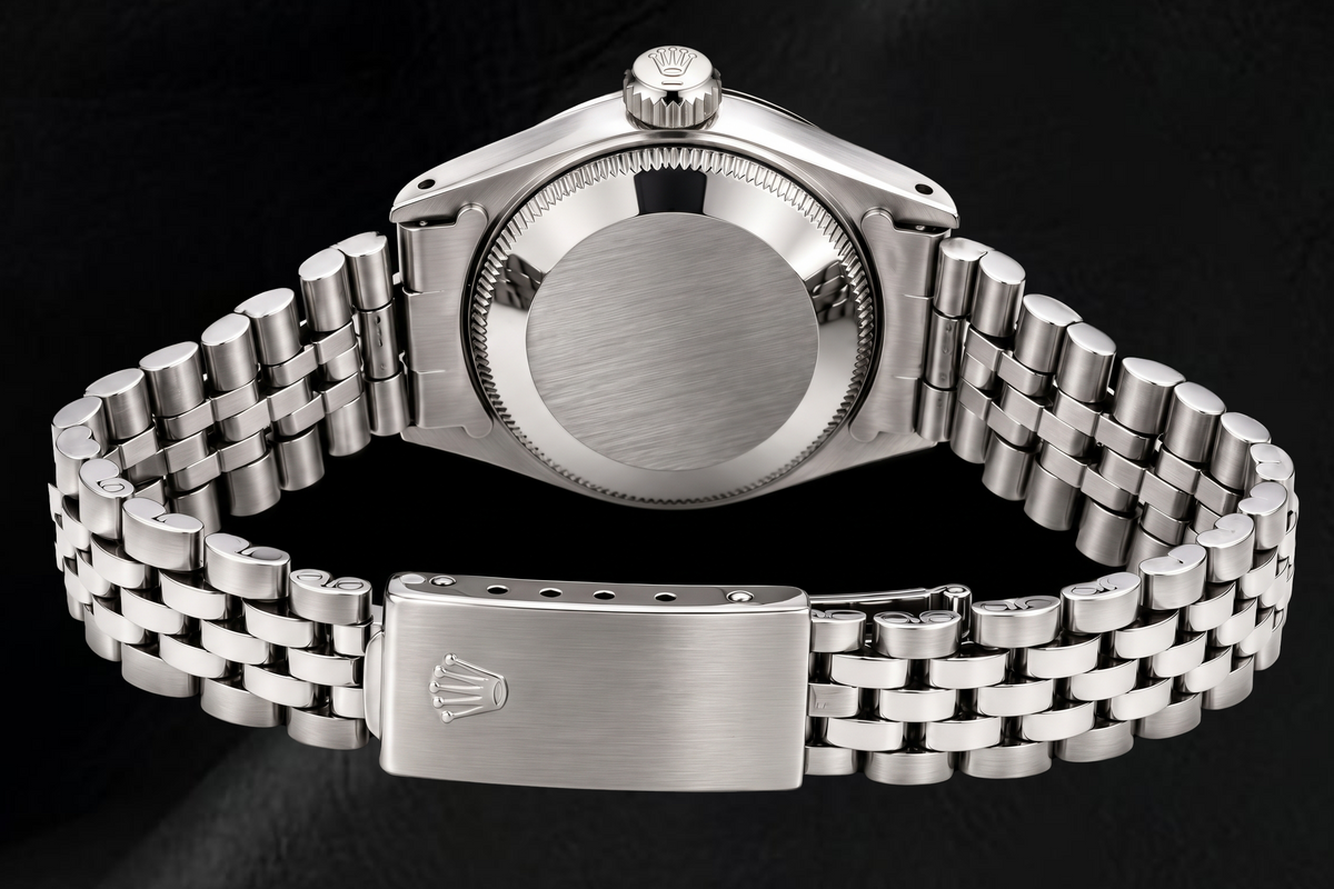 Rolex Date 6924 26mm Silver Luminous Stick Dial Stainless Steel Watch