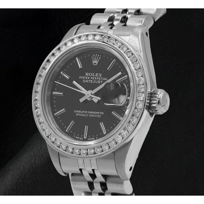 natural round diamond 1ct watch top view