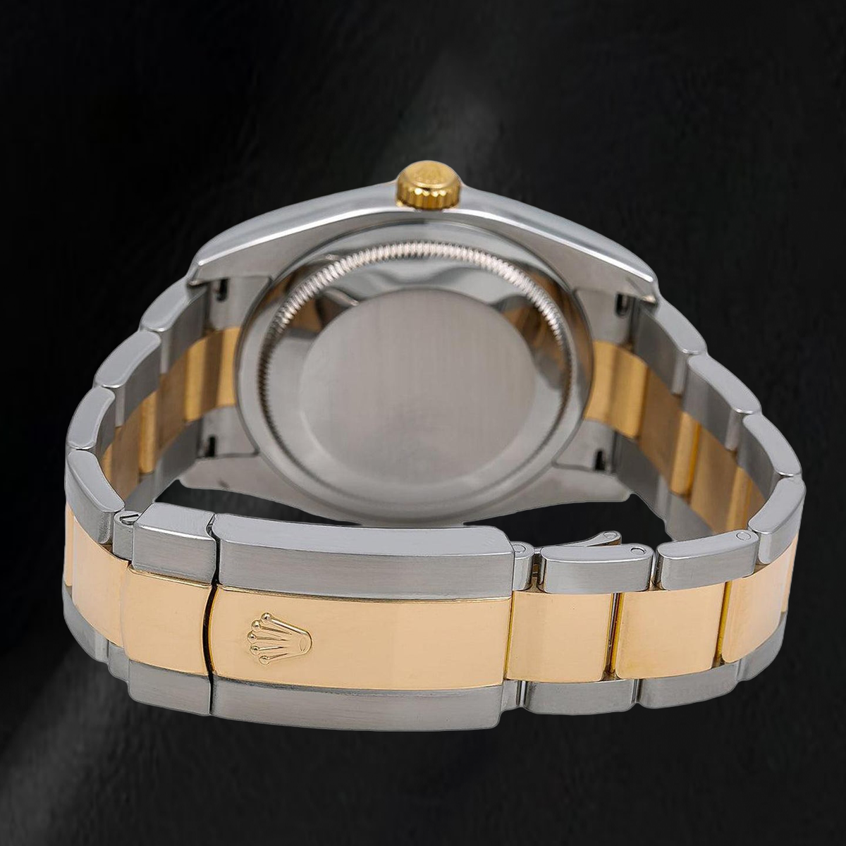 Rolex Datejust 116203 36mm White Mother Of Pearl Diamond Dial Two Tone Watch