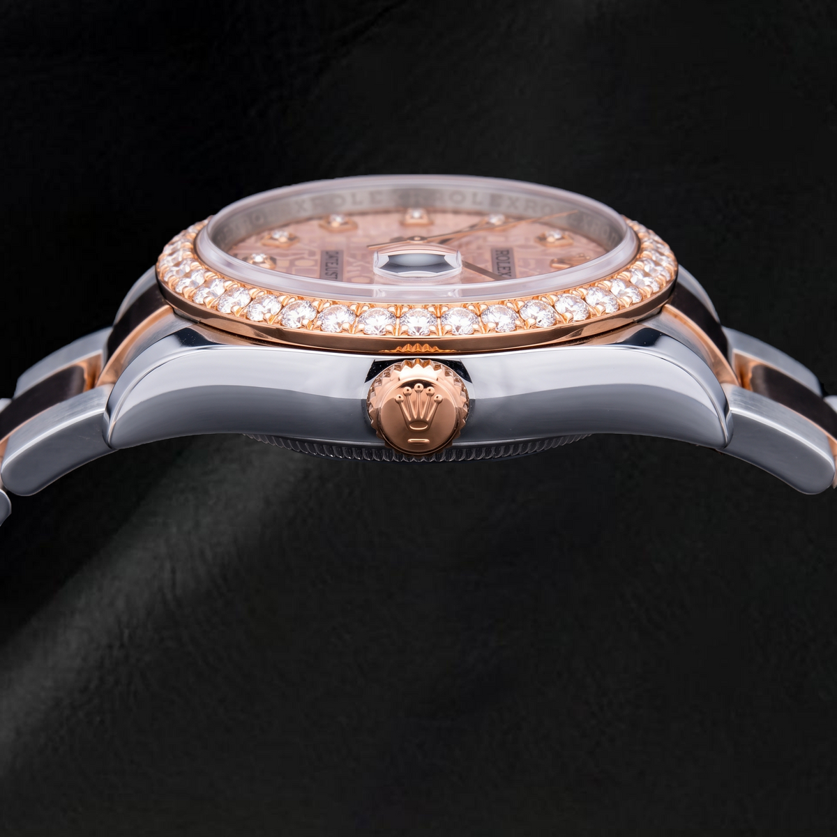 Rolex Datejust 116231 36mm Pink Jubilee Diamond Dial Two Tone Oyster Bracelet Watch