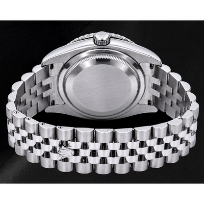 Rolex Datejust 116234 36mm Ice Blue Roman Diamond Dial Stainless Steel Watch