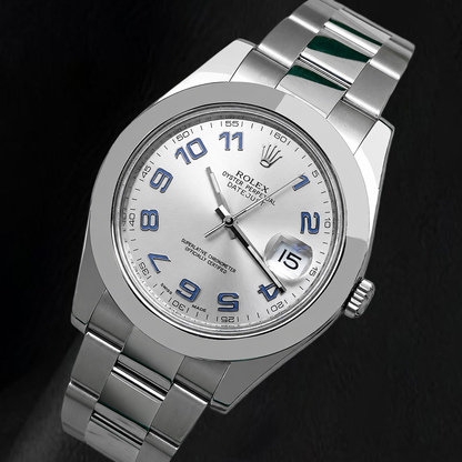 Rolex Datejust 116300 41mm Silver Arabic Dial Stainless Steel Watch