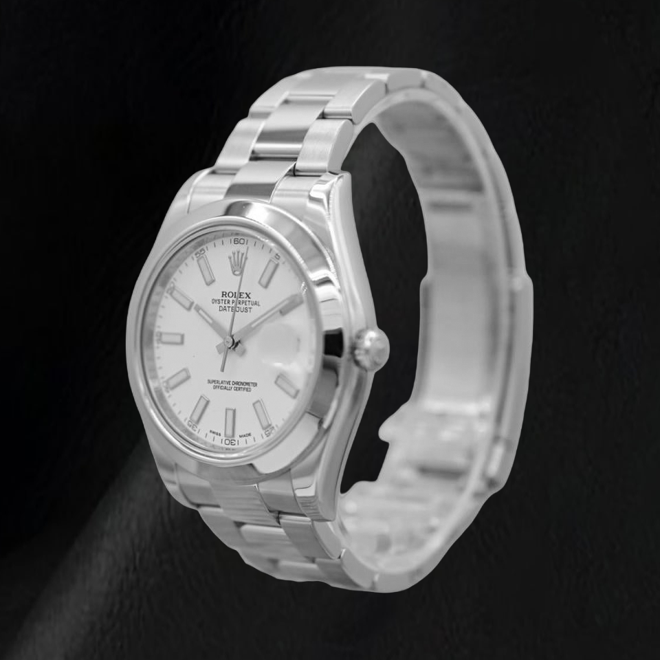 Rolex Datejust 116300 41mm White Stick Dial Stainless Steel Watch