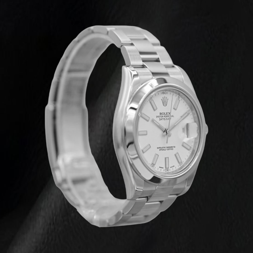 Rolex Datejust 116300 41mm White Stick Dial Stainless Steel Watch