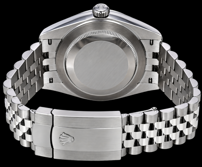Rolex Datejust 126300 41mm Black Mother of Pearl Roman Diamond Dial Stainless Steel Watch