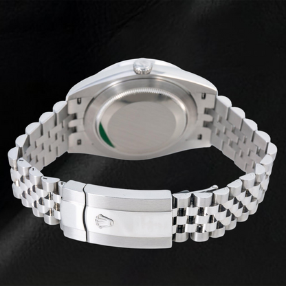 Rolex Datejust 126300 41mm Paved Diamond Rainbow Arabic Dial Stainless Steel Jubilee Bracelet Watch