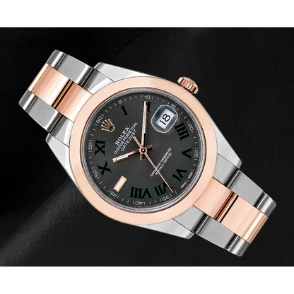 Rolex Datejust 126301 41mm Gray Roman Dial Two Tone Watch