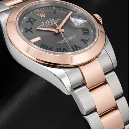 Rolex Datejust 126301 41mm Gray Roman Dial Two Tone Watch