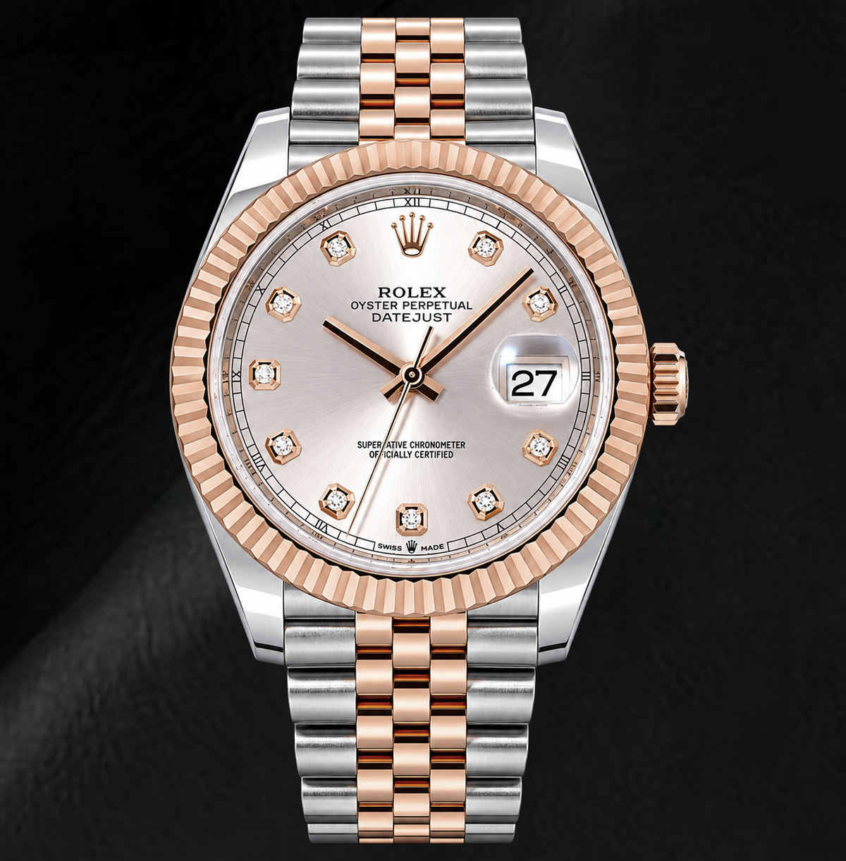 Rolex Datejust 126331 41mm Sundust Diamond Dial Two Tone Watch